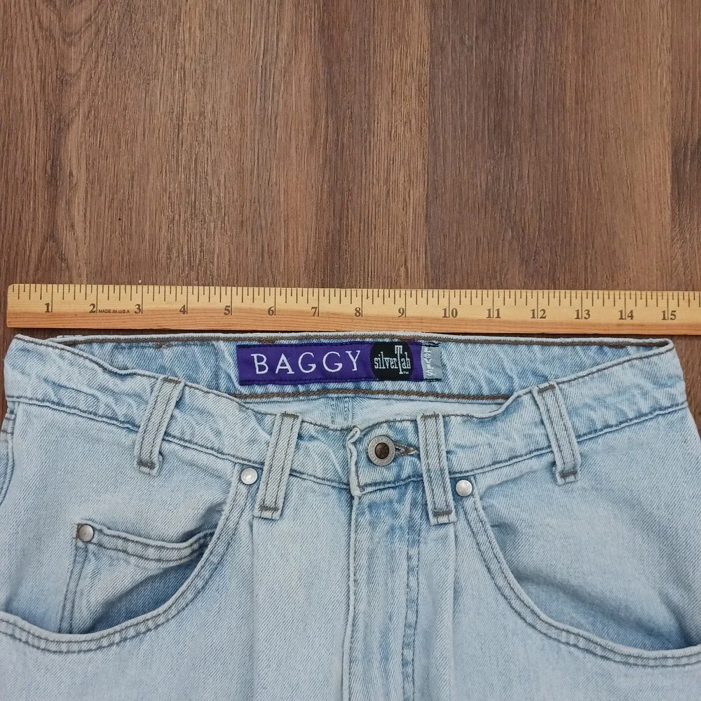 Vintage 90s Levis Silvertab Baggy Loose‎ Denim Jeans USA Blue Mens Size 32x32